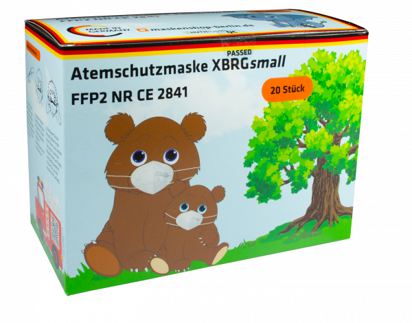 20x FFP2 Maske XBRGsmall NR CE 2841 Made in Germany